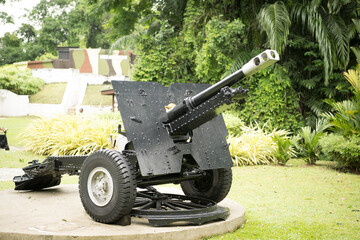 Kanone im Fort Siloso, Singapur © GordonGrand
