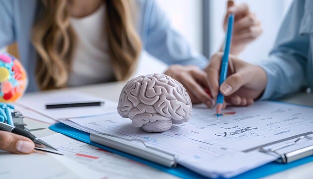 Psychological Assessment and Diagnosis, professional visual representation of psychological assessment and diagnosis processes