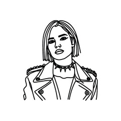 woman wearing Fashion Punk Rock