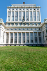 Naklejka premium The Podoli waterworks is a historically and architecturally significant technical building that still serves its purpose today. It was created according to the project of Antonin Engel.