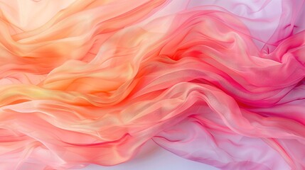 Fototapeta premium A close-up image of a mixed pastel-colored fabric with wavy lines at its base