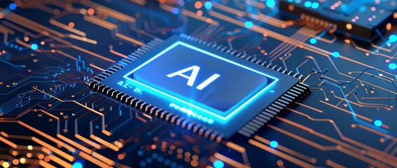 Symbolizing artificial intelligence technology.