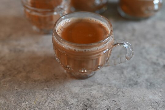 Tea Time with one cup in foregound