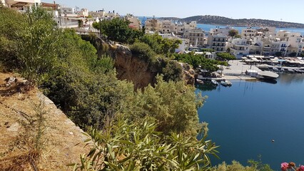 view of the city from the sea of island