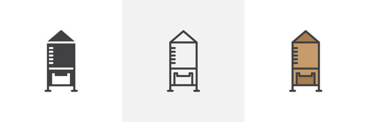Silo colored icon set © iconic