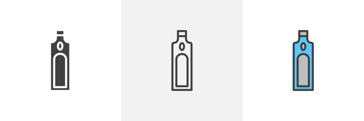 Gin colored icon set