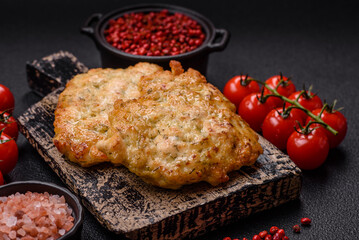 Delicious fried pork or chicken chops breaded with salt and spices
