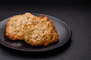 Delicious fried pork or chicken chops breaded with salt and spices
