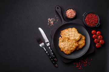 Delicious fried pork or chicken chops breaded with salt and spices