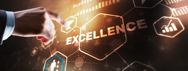 Business Excellence concept. Pursuit of excellence 2024