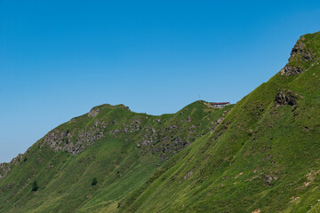 Obraz premium View of Santa Rita refugee on the alps of Valsassina