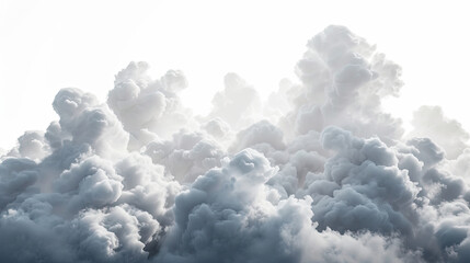 A mesmerizing expanse of fluffy, white clouds fills the frame