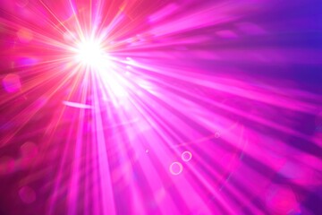 Obraz premium A bright pink light is shining through a purple background