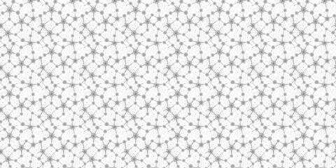 Abstract black and white web pattern with a delicate, intricate design for technology, science, and futuristic concepts. 
