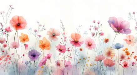 Watercolor Wildflowers