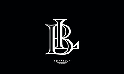 BL, LB, B, L, Abstract Letters Logo Monogram