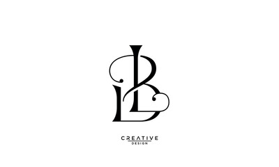 BL, LB, B, L, Abstract Letters Logo Monogram