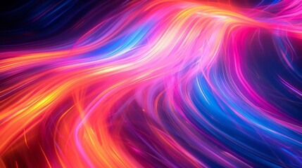 Fototapeta premium Dynamic Neon Light Streaks