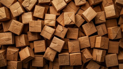 Stack of Brown Paper Packages