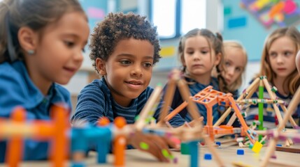 Interactive Classroom Activity: Children Building Engineering Structures with Hands-On Learning Materials