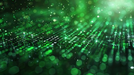 Abstract Digital Matrix Background