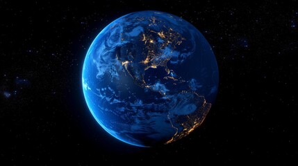 Earth from Space at Night