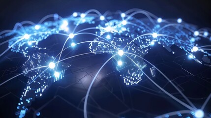 Obraz premium Global Digital Network