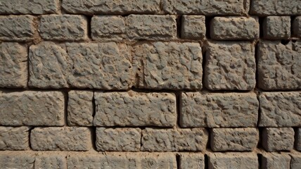 Fototapeta premium Textured color cement wall for background with a smooth finish, illuminated by day noon light, perfect for enhancing the aesthetic appeal of modern interior spaces, adding depth and character to your 