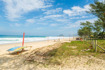 beach chairs on the beach