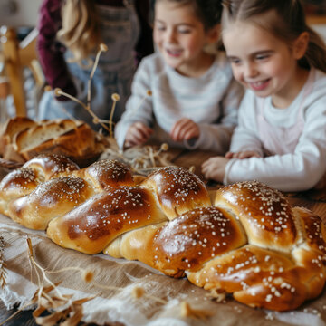 Beautiful bread and chaild