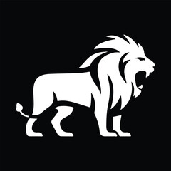 Lion vector icon art illustration