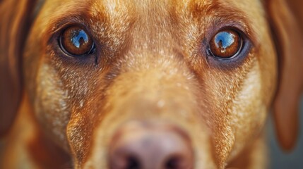 Close-Up Of Dog's Eyes