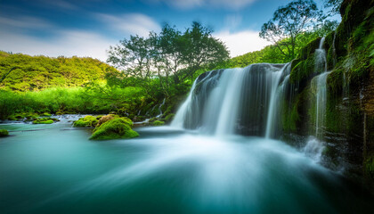 Fototapeta premium waterfall in the forest