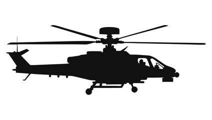 military helicopter isolated on white © abu21