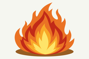 Fire image vector art illustration