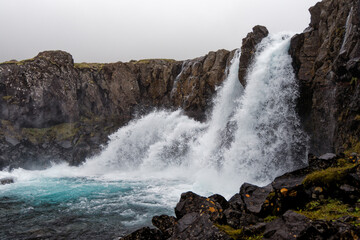 waves on the rocks