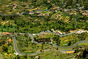 Valley Gran Rey, Island La Gomera, Canary Islands, Spain, Europe.