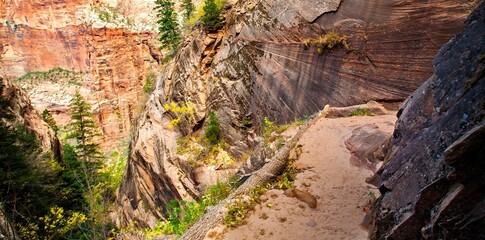 the Hidden Canyon trail in Zion National Park, Utah