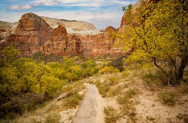 the Hidden Canyon trail in Zion National Park, Utah