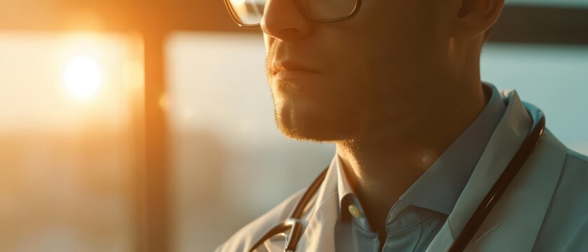 Doctor educating patient with an informative talk under cozy lighting in a health center