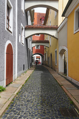 Cobbled streets in the old town of Goerlitz.