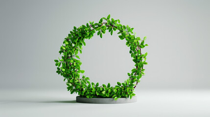 Minimalist 3d, ecology octane render, white background 