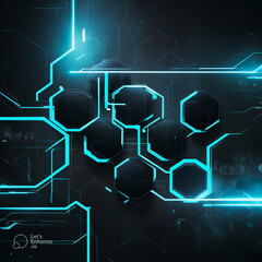 abstract background with hexagons