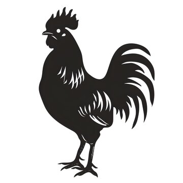 recommend clip art: Rooster Icon Silhouette