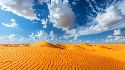 Paysage de dunes, Grand erg oriental, Tunisie. 
