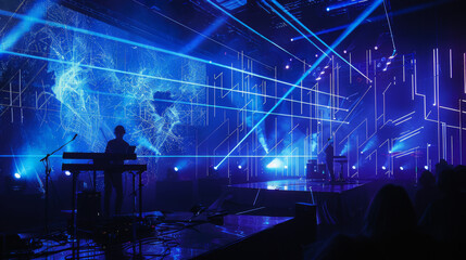 Immersive High-Tech Music Performance Featuring Holograms, Lasers, and Smart Lighting: Audience Engagement Through Smart Devices on Stage