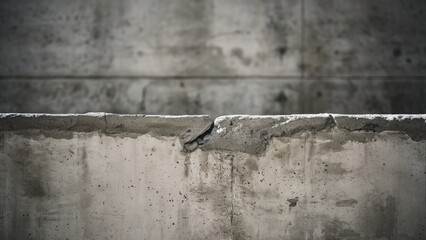 Weathered Concrete Barrier with Cracks