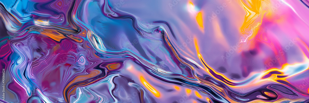 Poster abstract liquid background flowing with vivid colors