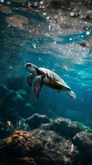Obraz premium n this photo we see a beautiful animal that loves this world and everything around