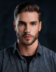 Obraz premium portrait of a man, serious looking to the camera